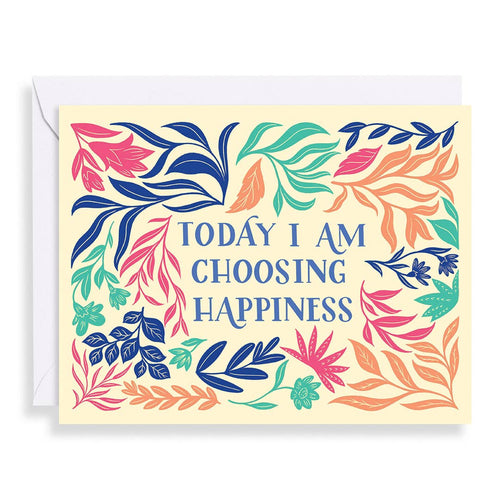 Choosing Happiness A2 Single Card - Front & Company: Gift Store